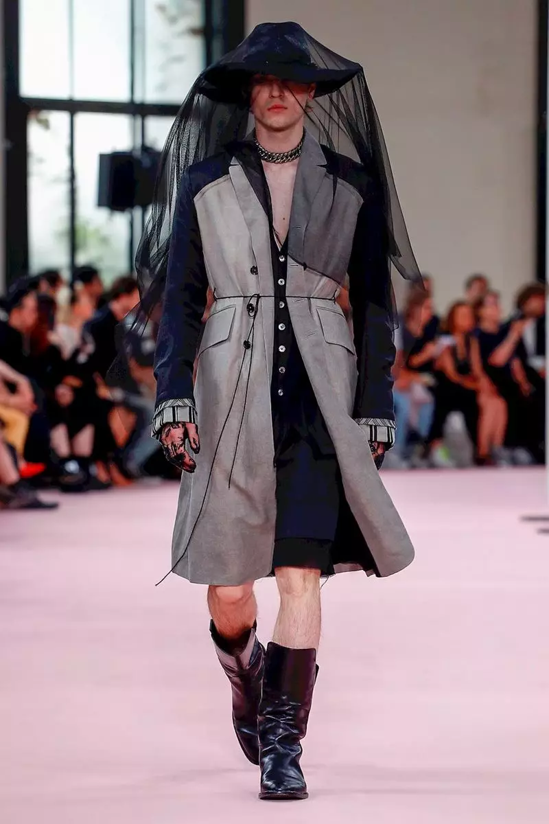 Ann Demeulemeester Gizonezkoen arropa 2019ko udaberria udara Paris31