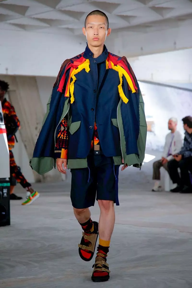 Sacai Menswear 2019 tavaszi nyár Párizs43