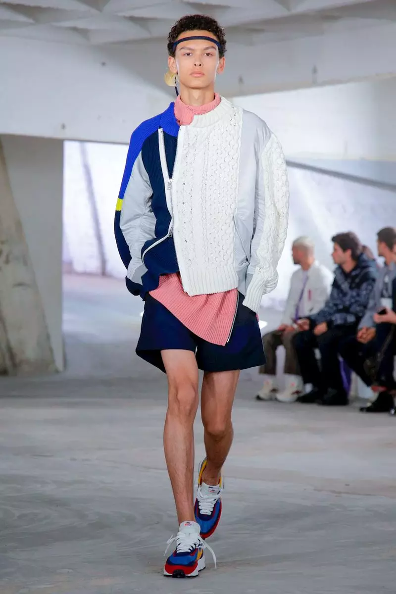 Sacai Gizonezkoen Arropa 2019ko Udaberria Udako Paris31