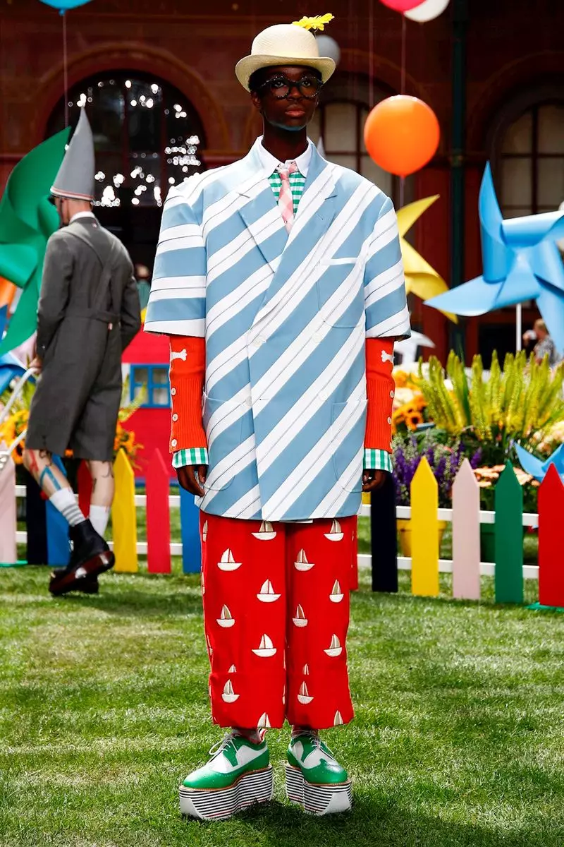 Thom Browne herrafatnaður vor sumar 2019 París20