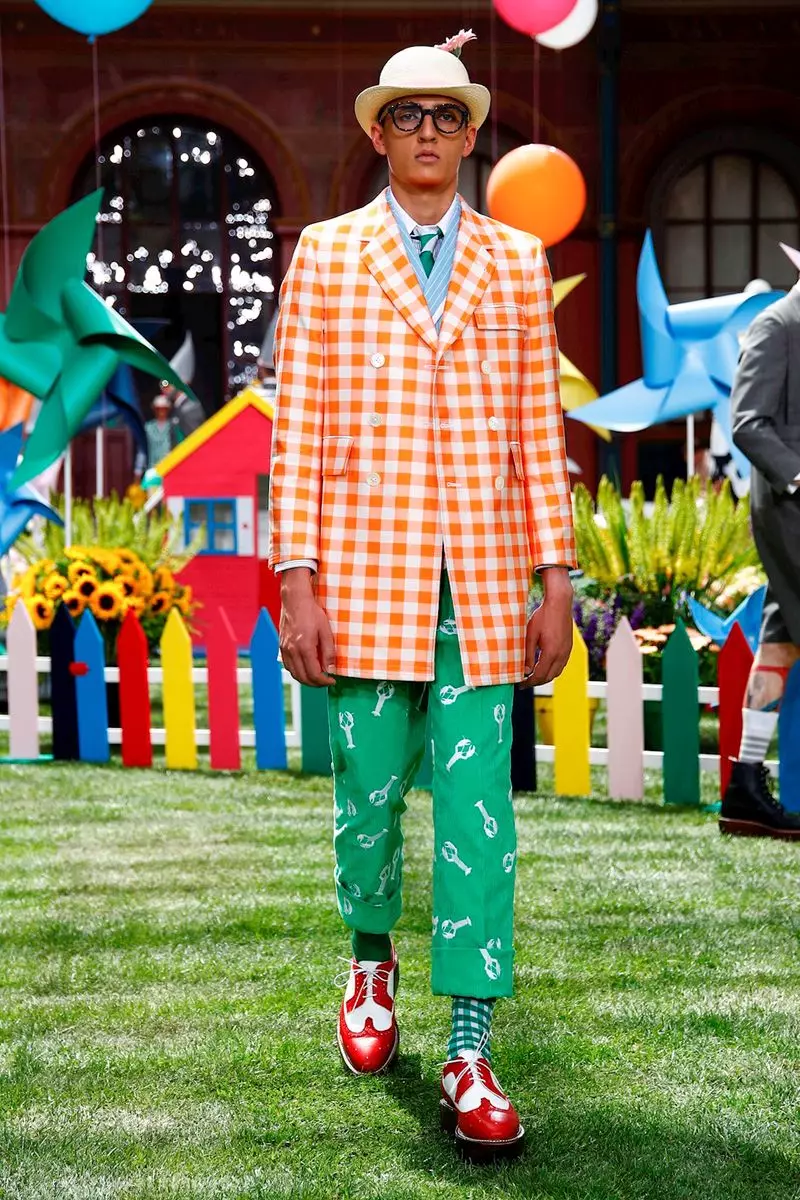 Thom Browne Menswear oge opupu ihe ubi 2019 Paris46