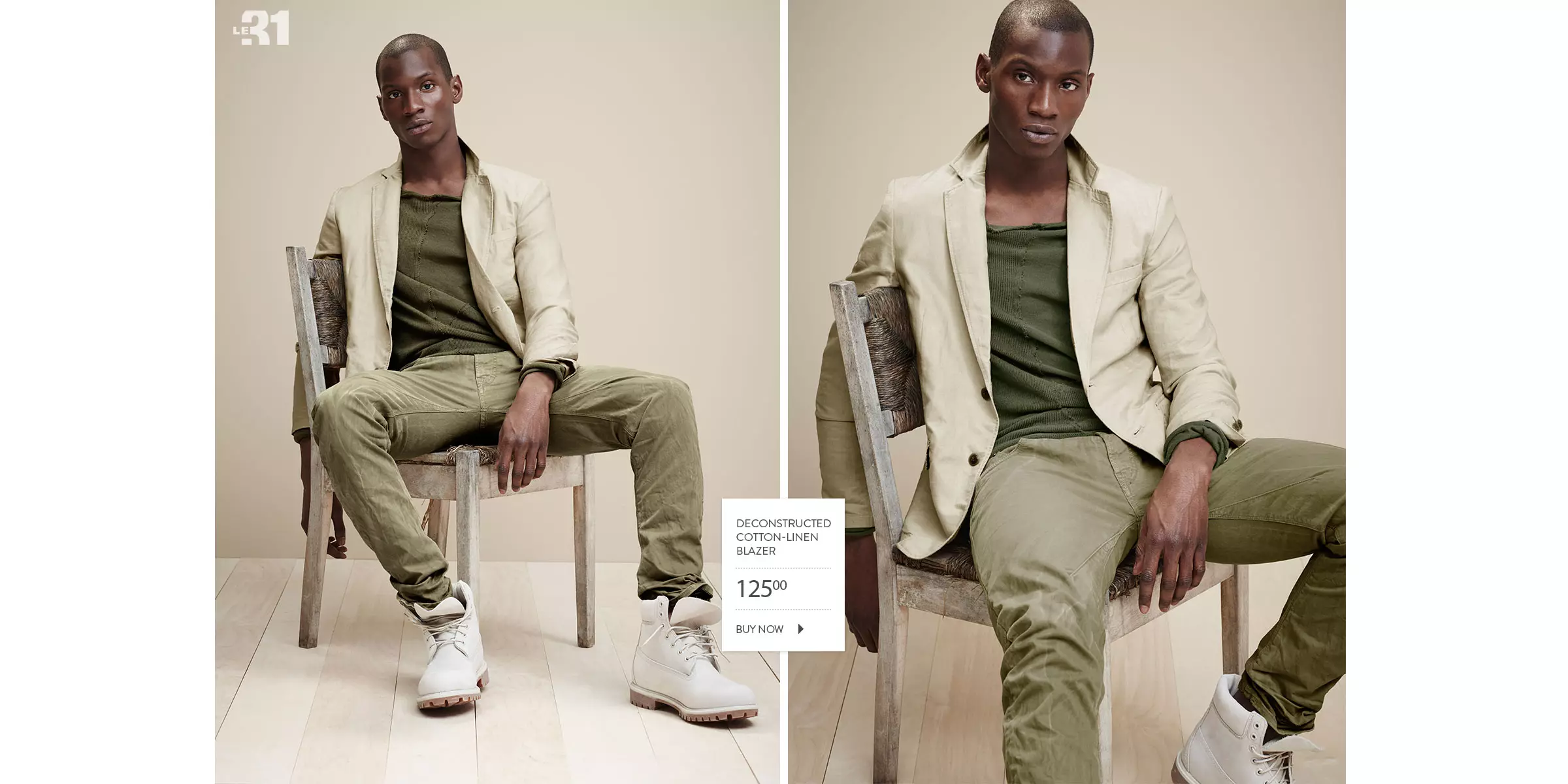 Ganz schéin, Adonis Bosso frontéiert New Look Buch 2015 fir de kanadesche Händler Simons, mir hunn seng suave Haltung & Posen gär!