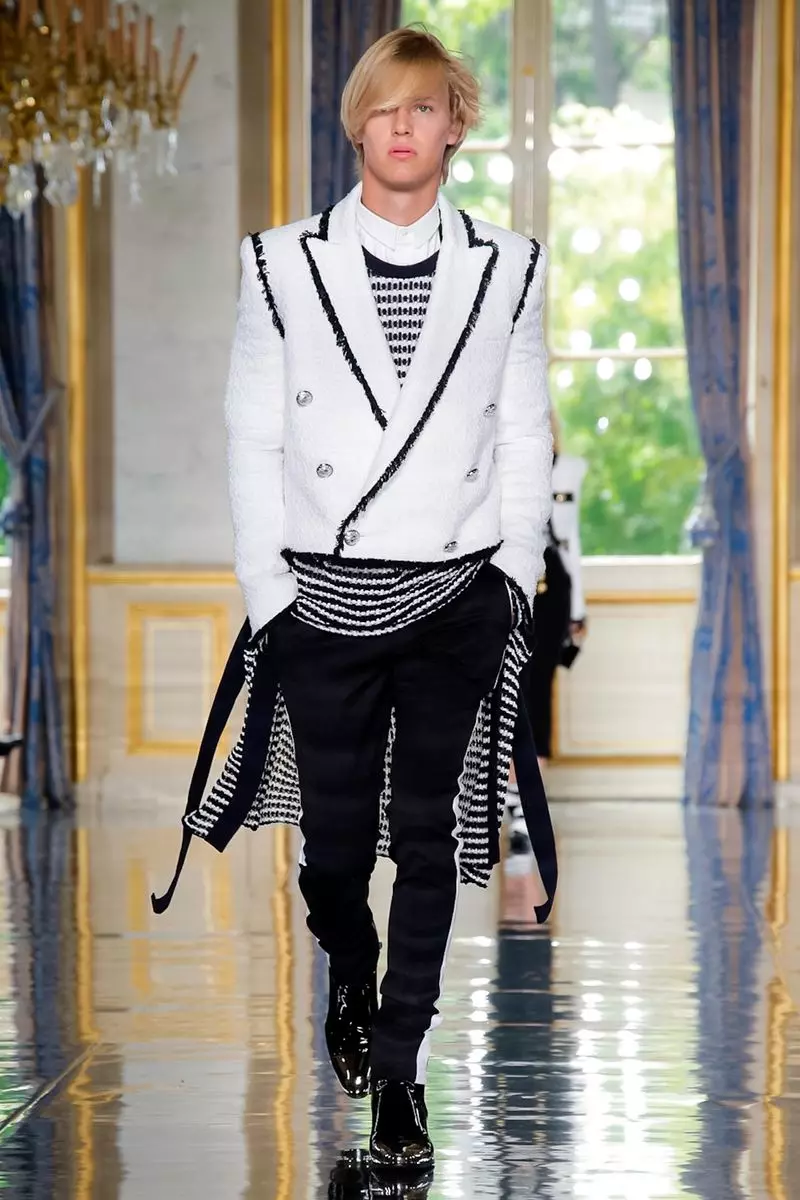 Balmain Homme Erkek Giyim İlkbahar Yaz 2019 Paris103