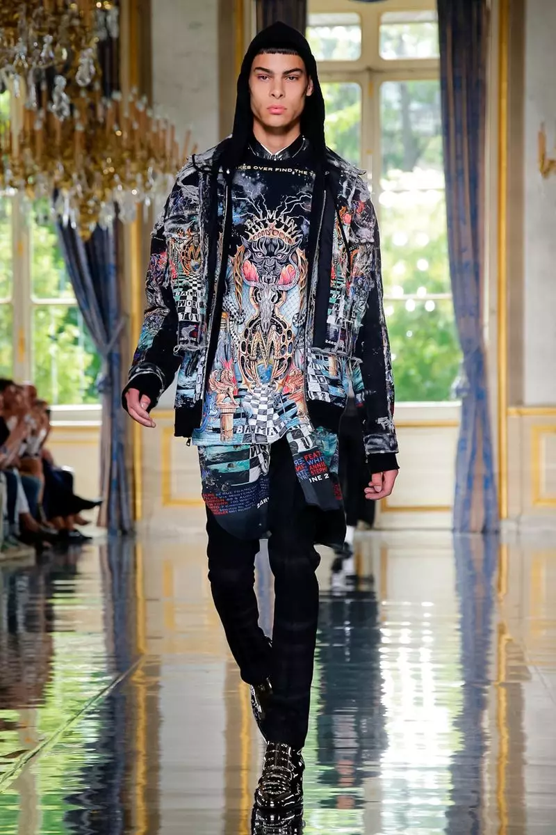 Balmain Homme ир-ат киеме 2019 елның язы Париж 52