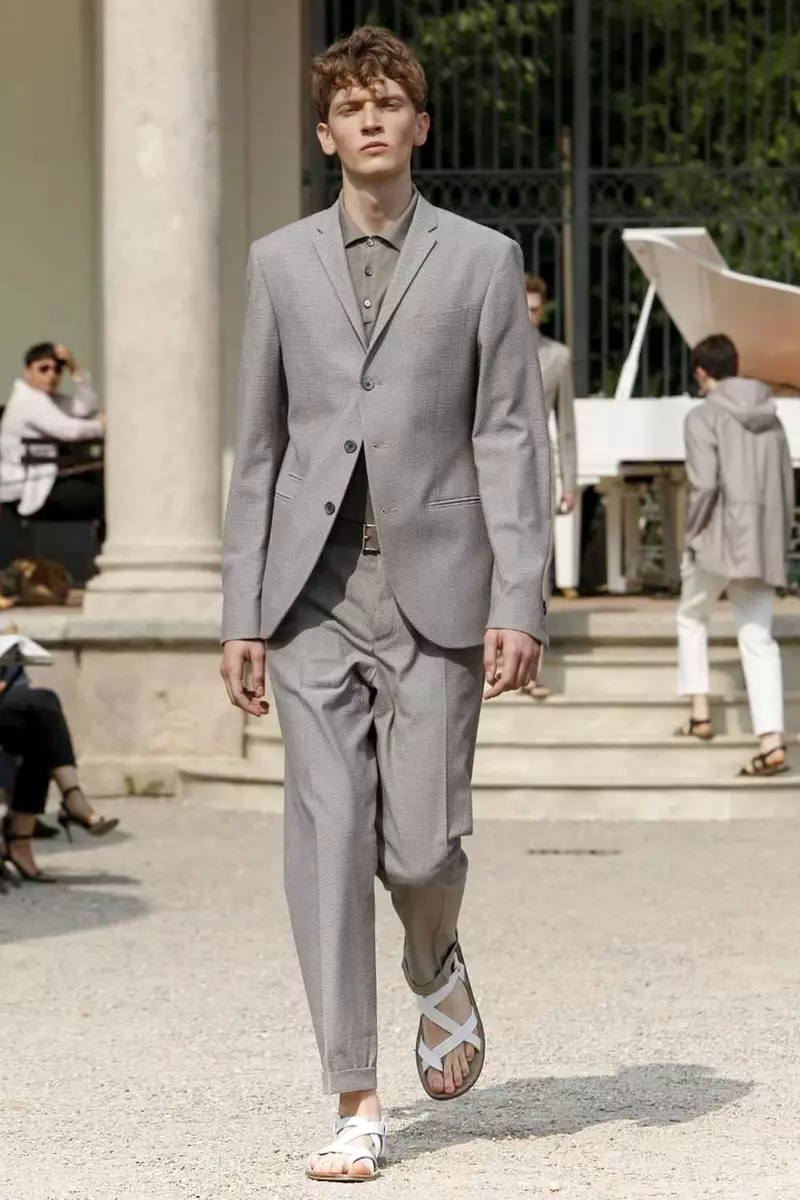 Corneliani, Menswear, פרילינג זומער, 2015, שניט ווייַזן אין מילאַן