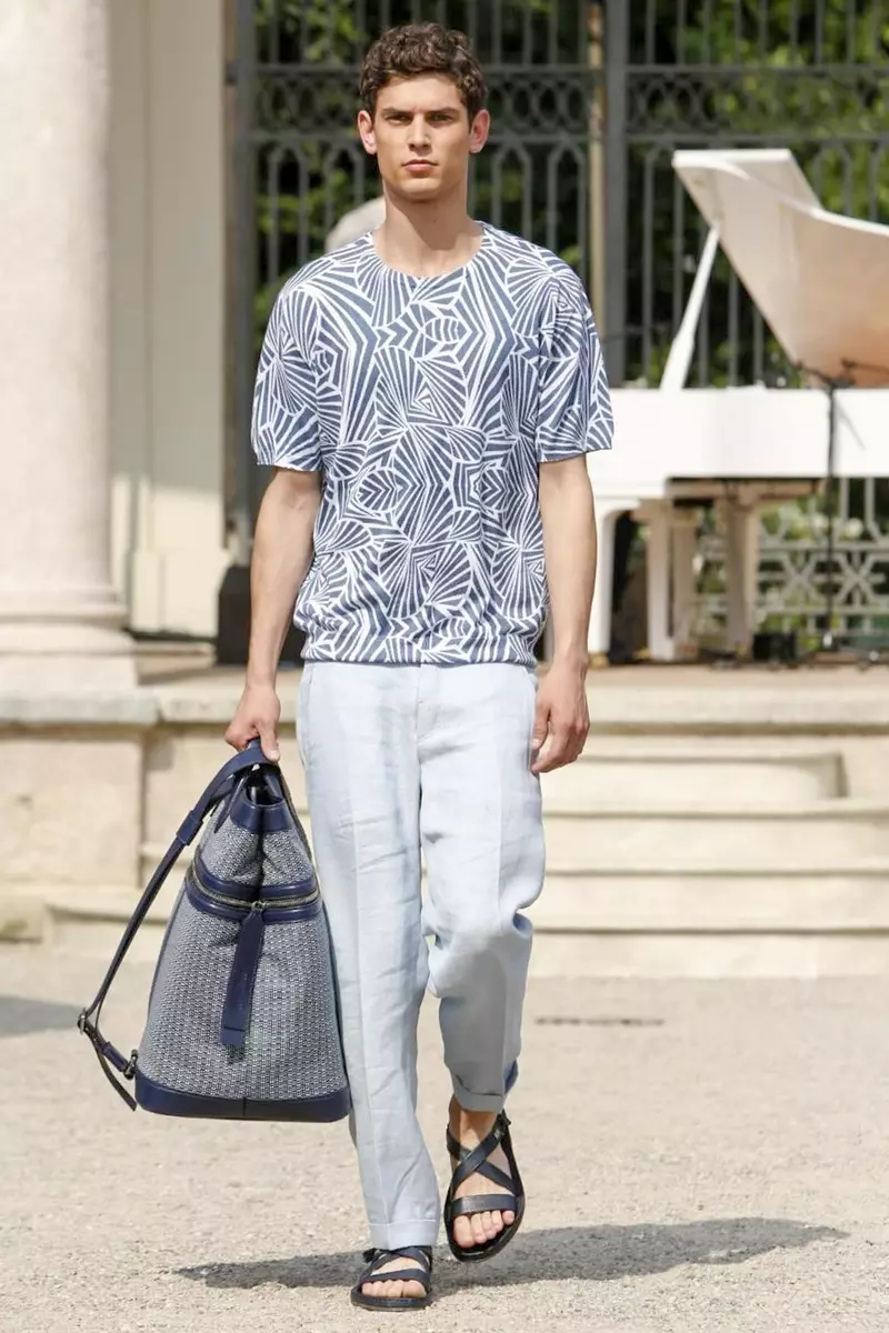 Corneliani, Menswear, Spring Summer, 2015, Sioe Ffasiwn ym Milan