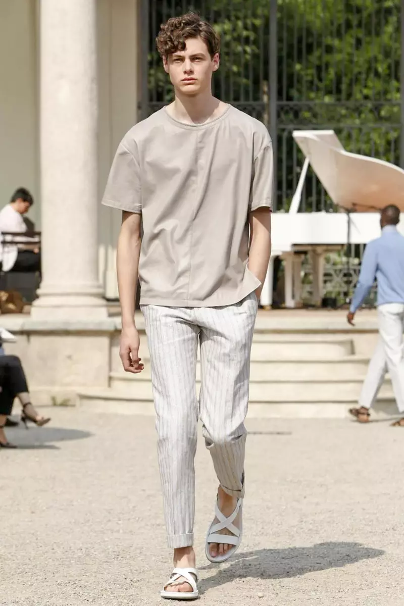 Corneliani, Menswear, Spring Summer, 2015, Sioe Ffasiwn ym Milan