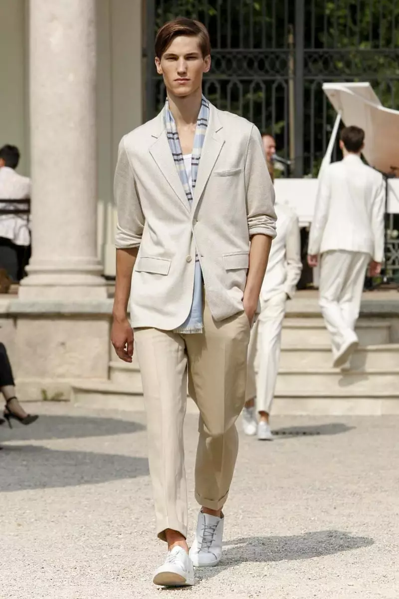 Corneliani, Herrkläder, Vårsommar, 2015, Modevisning i Milano