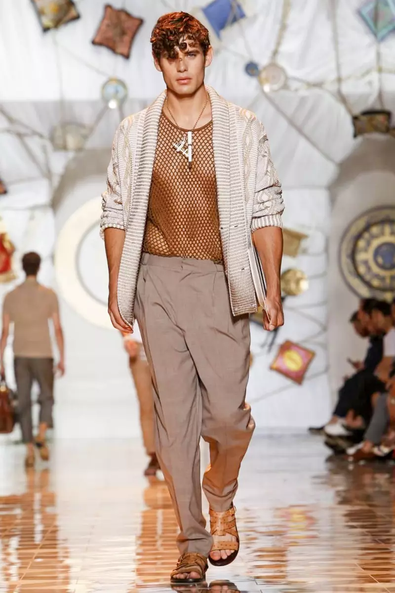 Versace, Damit ng Lalaki, Tag-init ng Tagsibol, 2015, Fashion Show sa Milan