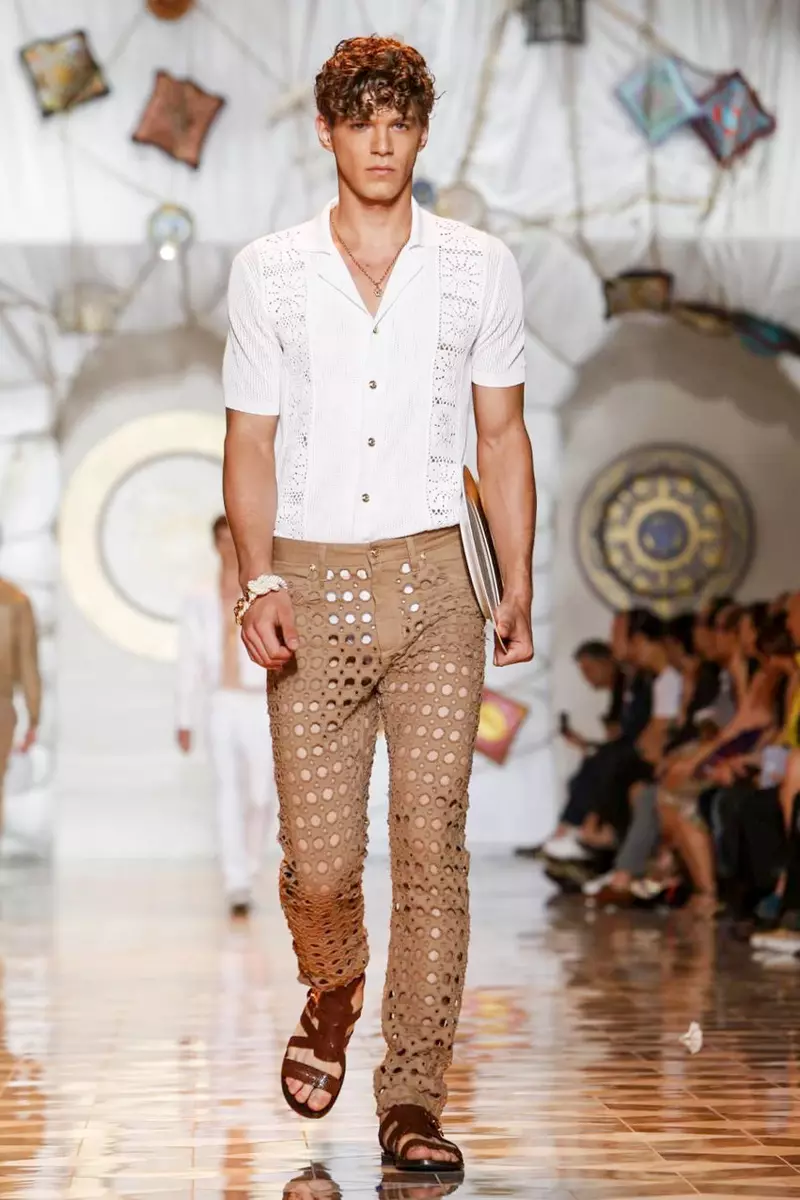 Versace, Damit ng Lalaki, Tag-init ng Tagsibol, 2015, Fashion Show sa Milan