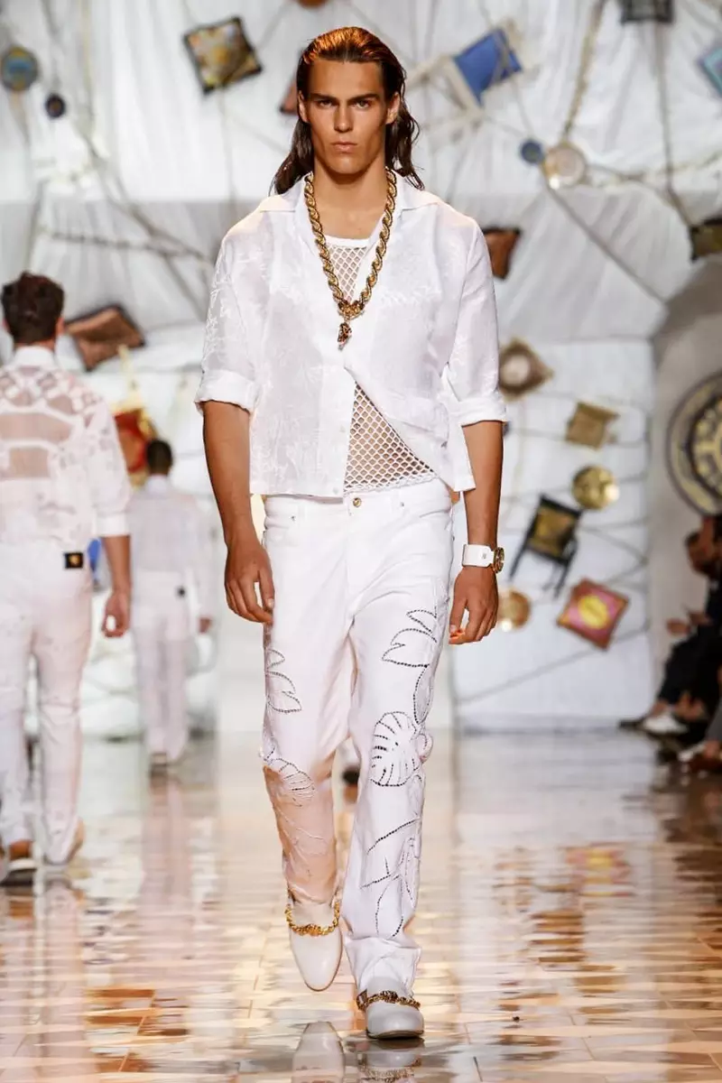 Versace, Menswear, Spring Summer, 2015, แฟชั่นโชว์ในมิลาน