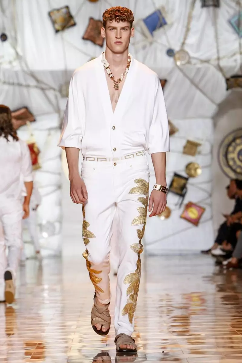 Versace, Menswear, Spring Summer, 2015, Maonyesho ya Mitindo huko Milan