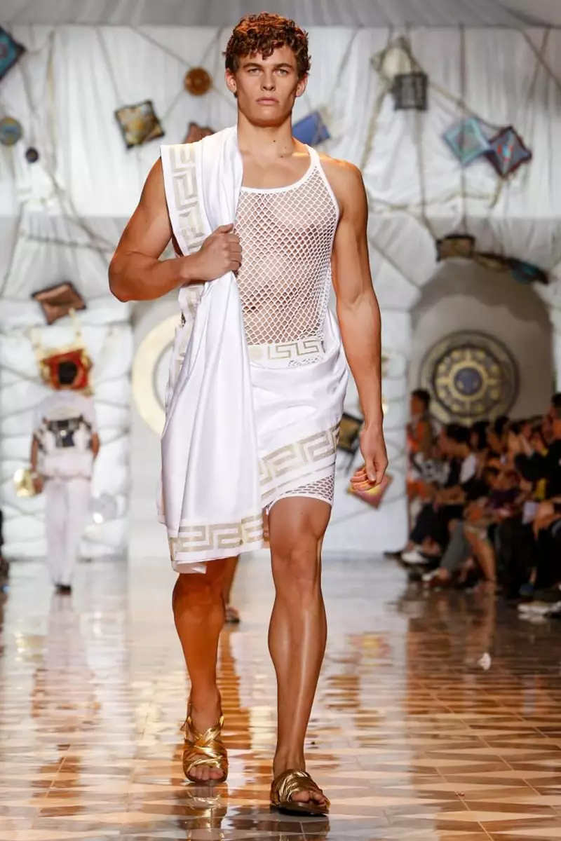 Versace, Menswear, वसन्त समर, 2015, मिलान मा फेसन शो