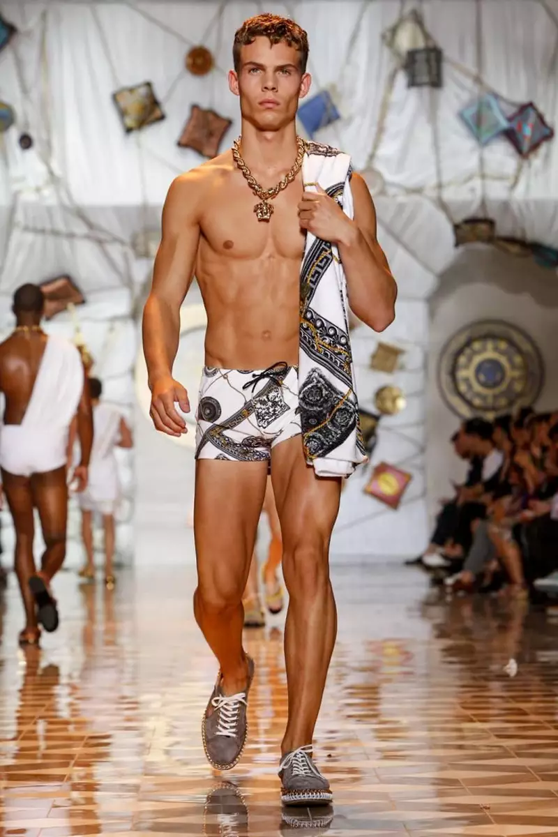 Versace, Pakaian Lelaki, Musim Bunga Musim Bunga, 2015, Pertunjukan Fesyen di Milan