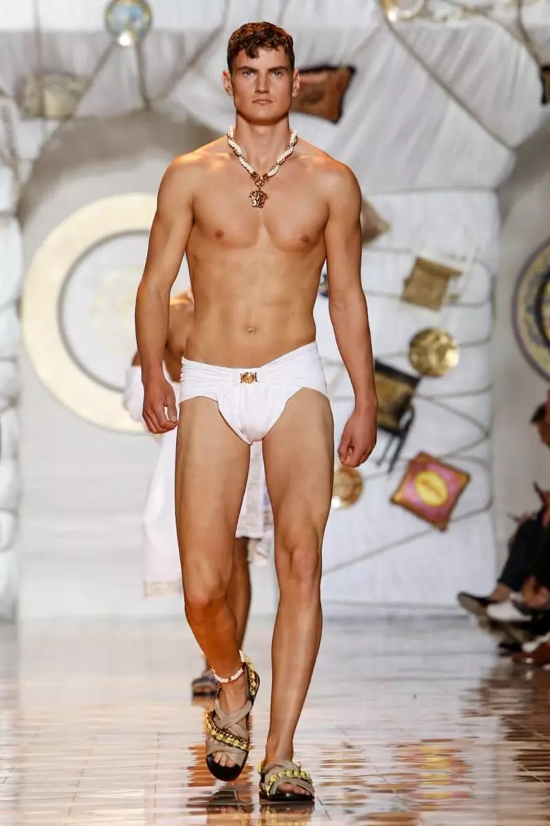 Versace, Menswear, Spring Summer, 2015, Pameran Pantun di Milan