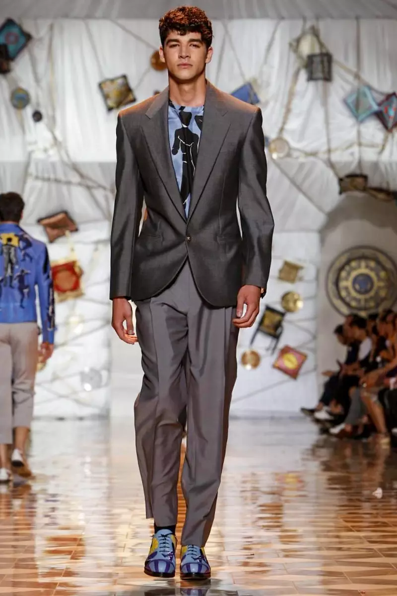 Versace, Herrkläder, Vårsommar, 2015, Modevisning i Milano