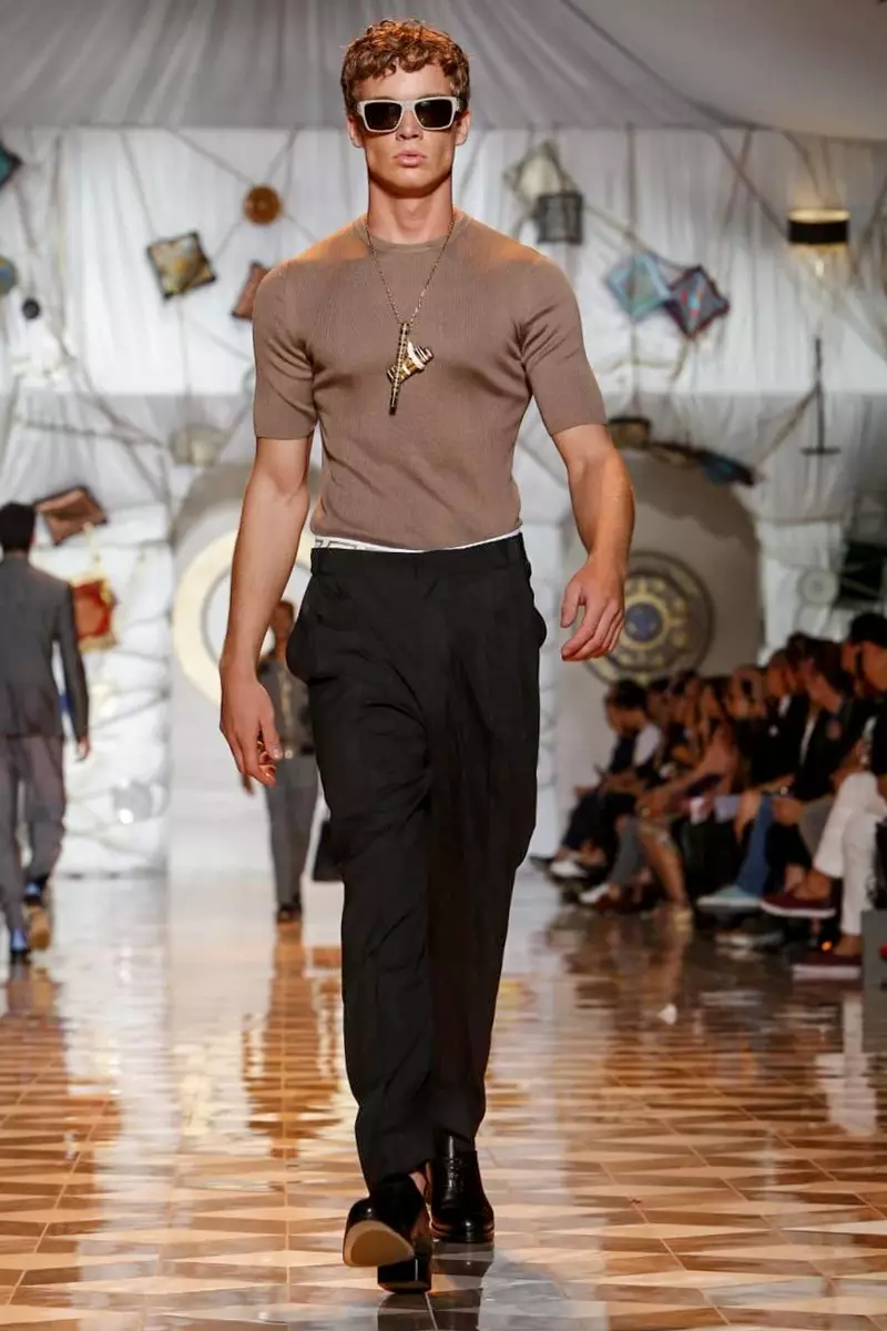 Versace, Pakaian Pria, Musim Semi Musim Panas, 2015, Peragaan Busana di Milan