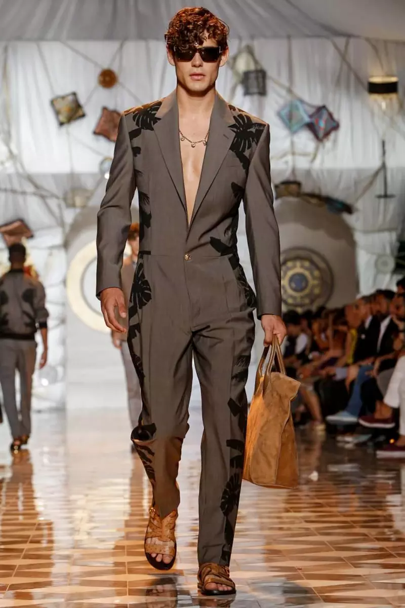 Versace, Menswear, Spring Summer, 2015, Maonyesho ya Mitindo huko Milan