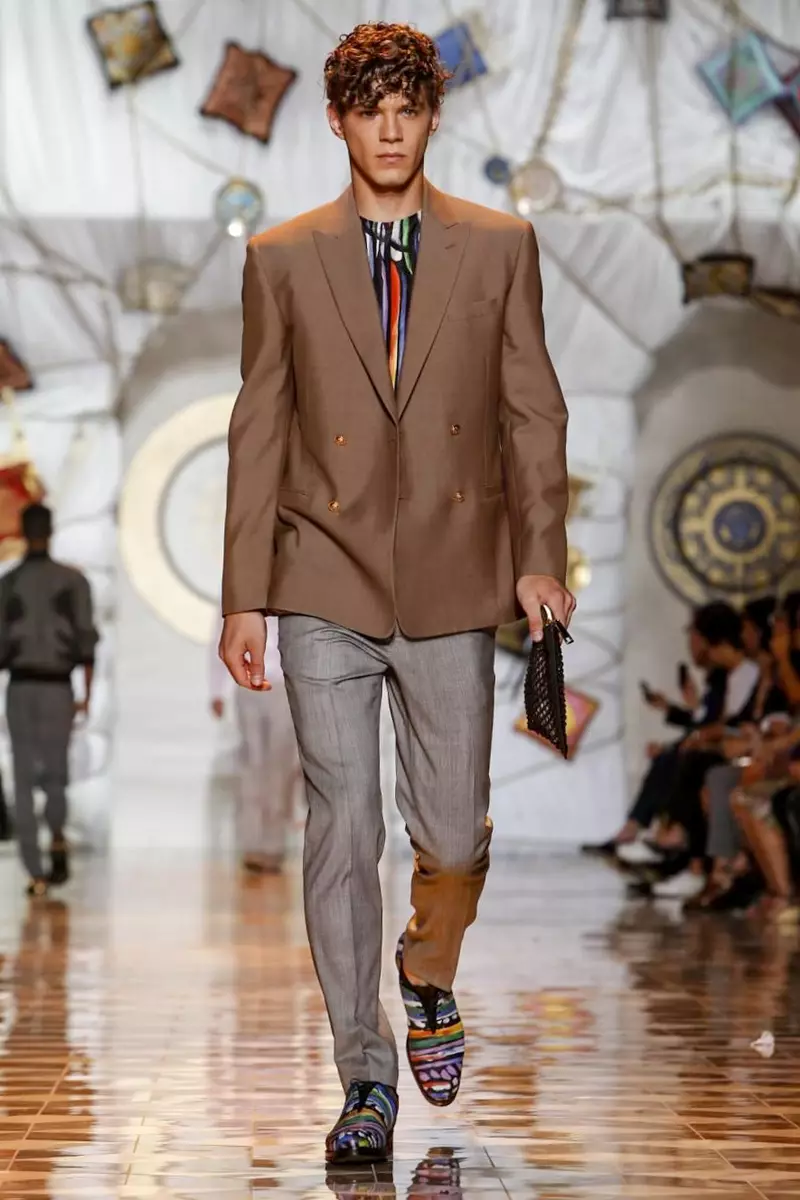 Versace, Pánské oblečení, jaro léto, 2015, módní přehlídka v Miláně