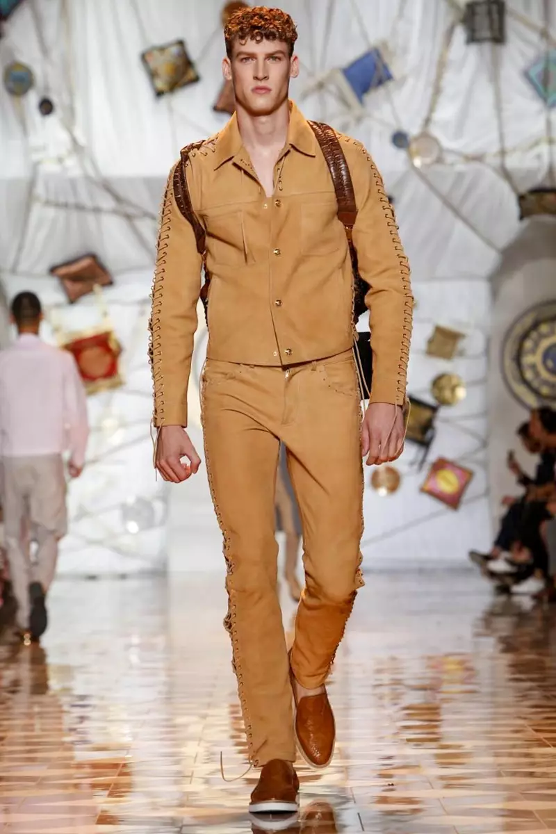 Versace, Moda masculina, Primavera Verano 2015, Desfile de moda en Milán