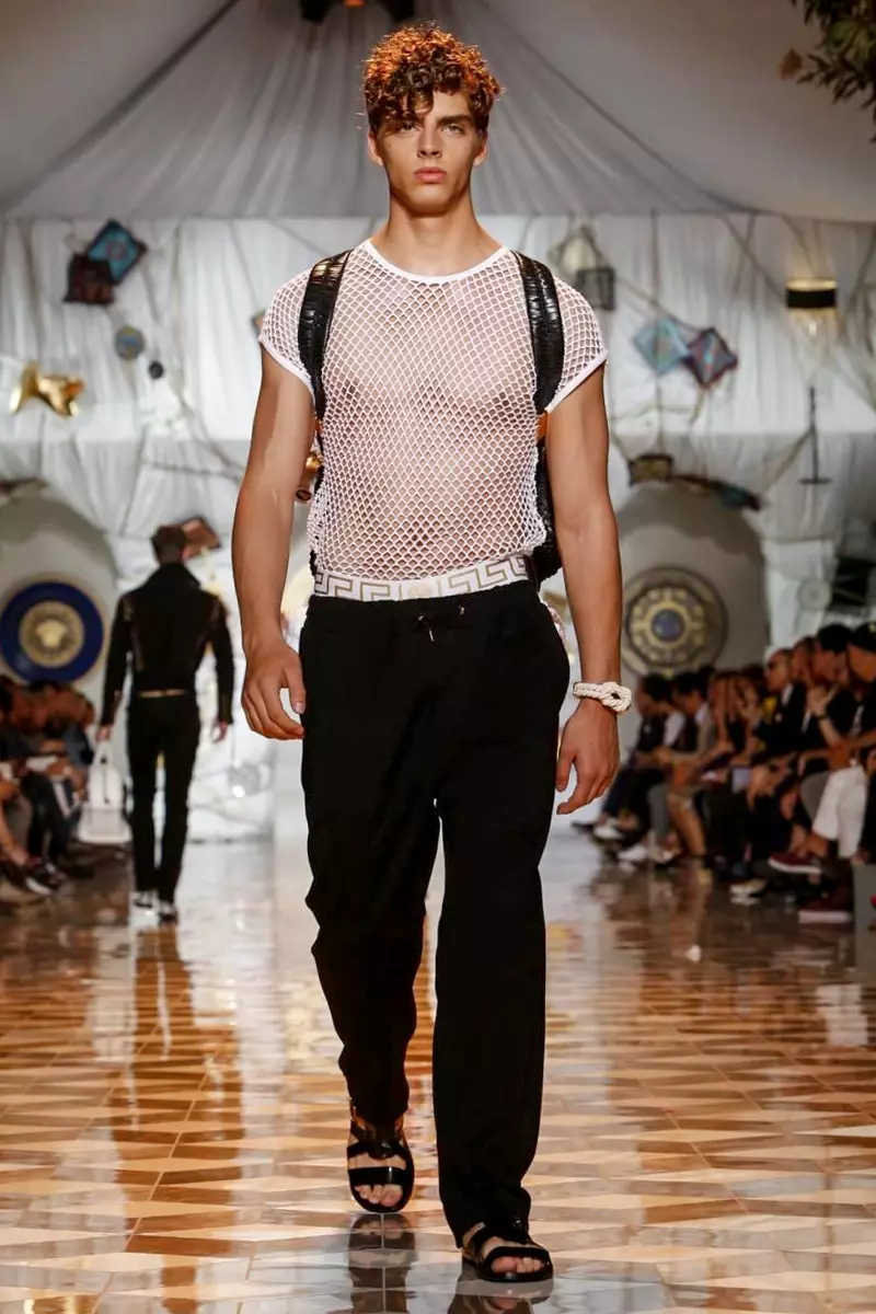 Versace, Pakaian Pria, Musim Semi Musim Panas, 2015, Peragaan Busana di Milan