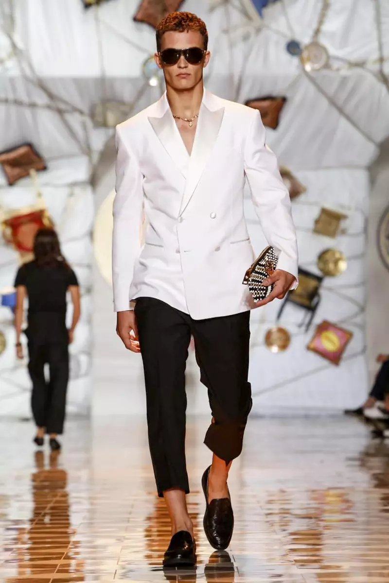 Versace, Menswear, Spring Summer, 2015, Fashion Show la Milano