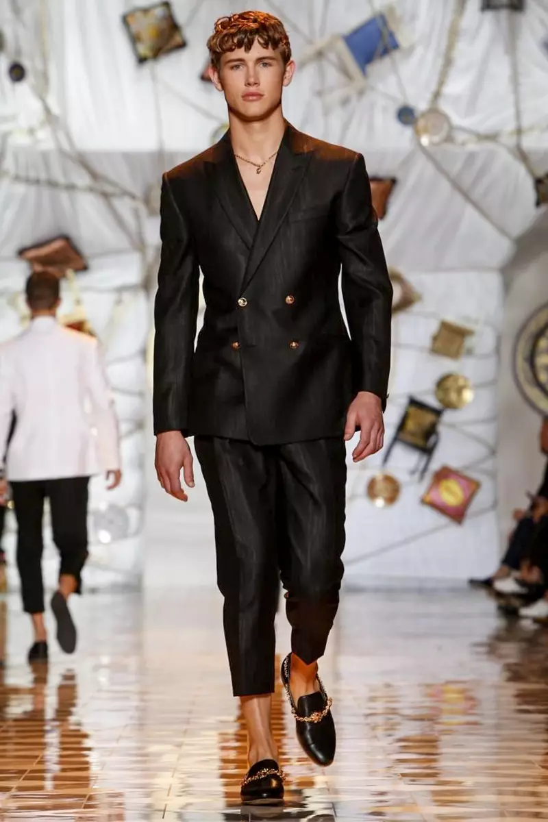 Versace, Pakaian Lelaki, Musim Bunga Musim Bunga, 2015, Pertunjukan Fesyen di Milan