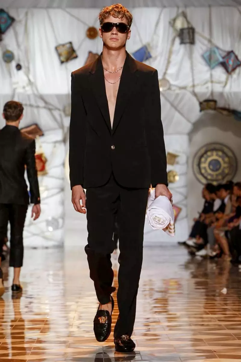 Versace, Menswear, Spring Summer, 2015, Fashion Show la Milano