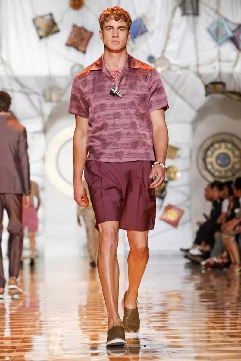 Versace, Pánské oblečení, jaro léto, 2015, módní přehlídka v Miláně