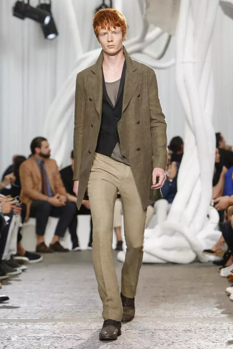 John Varvatos, Menswear, Spring Summer, 2015, Fashion Show នៅ Milan