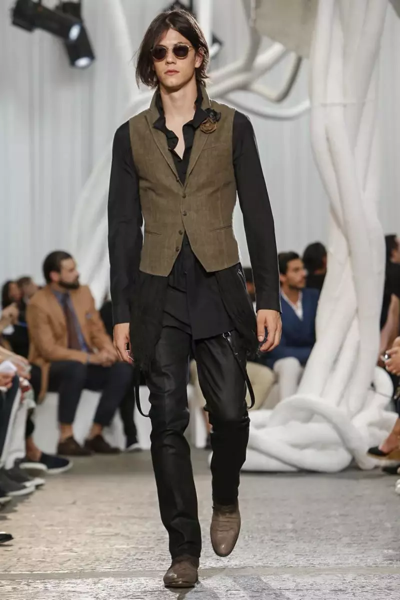 John Varvatos, roba masculina, primavera estiu, 2015, desfilada de moda a Milà