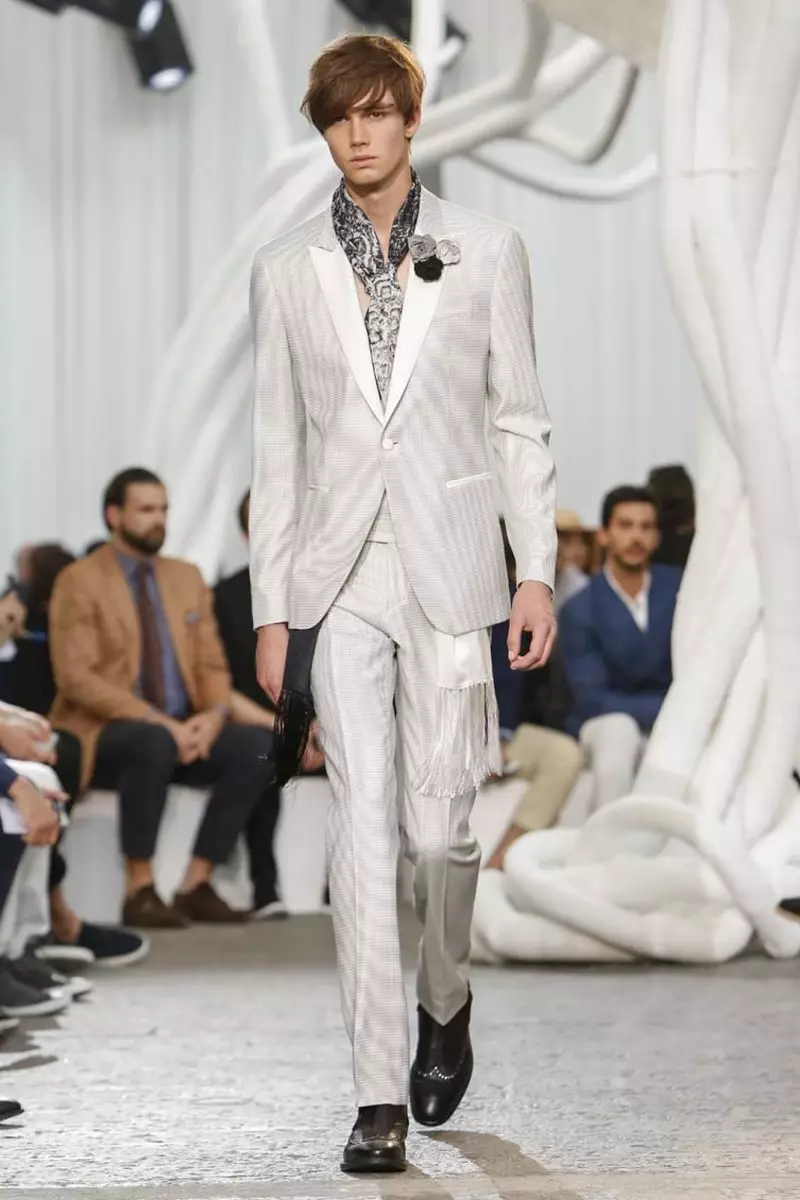 John Varvatos, Menswear, Spring Summer, 2015, Fashion Show នៅ Milan