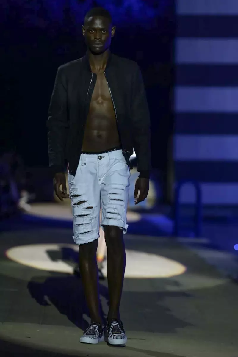 Philipp Plein, Gizonezkoen arropa, Udaberria, 2015, Milango moda desfilea