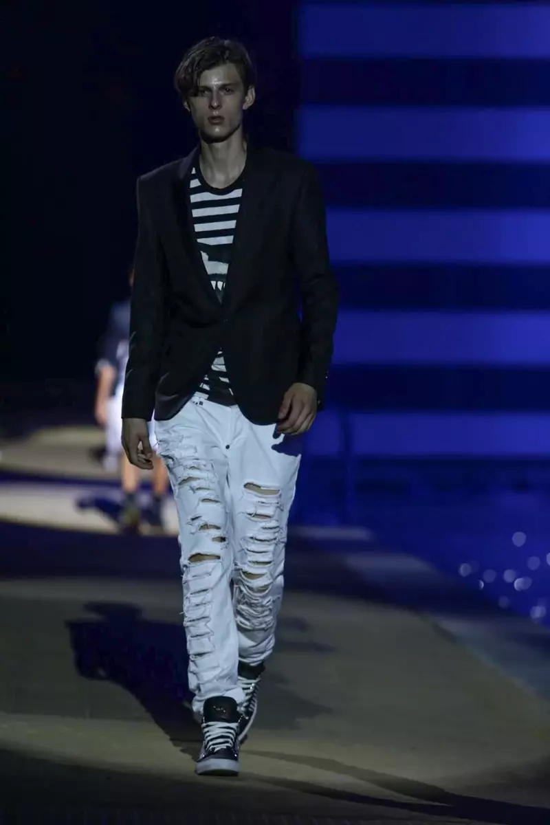 Philipp Plein, Gizonezkoen arropa, Udaberria, 2015, Milango moda desfilea