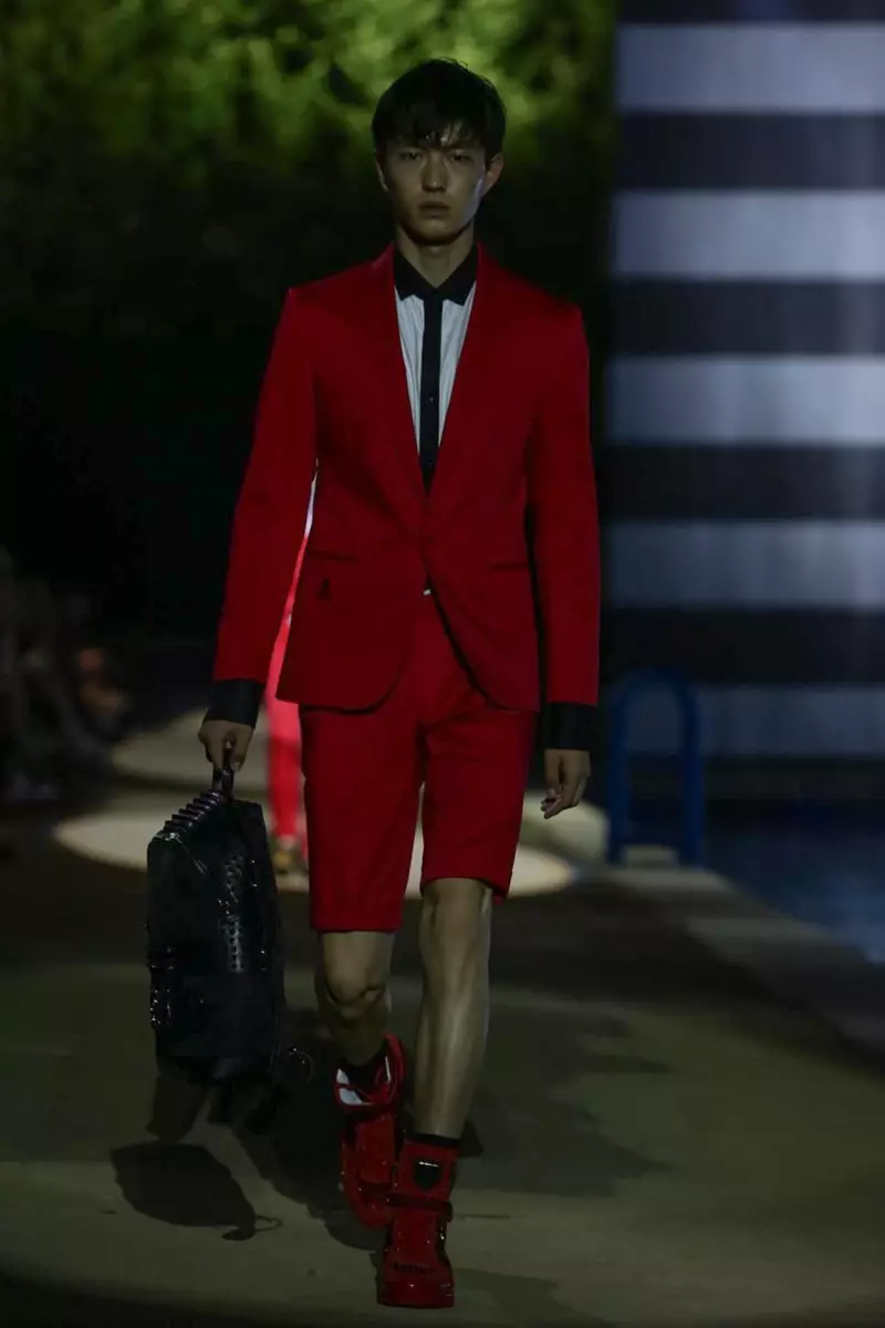 Philipp Plein, Gizonezkoen arropa, Udaberria, 2015, Milango moda desfilea