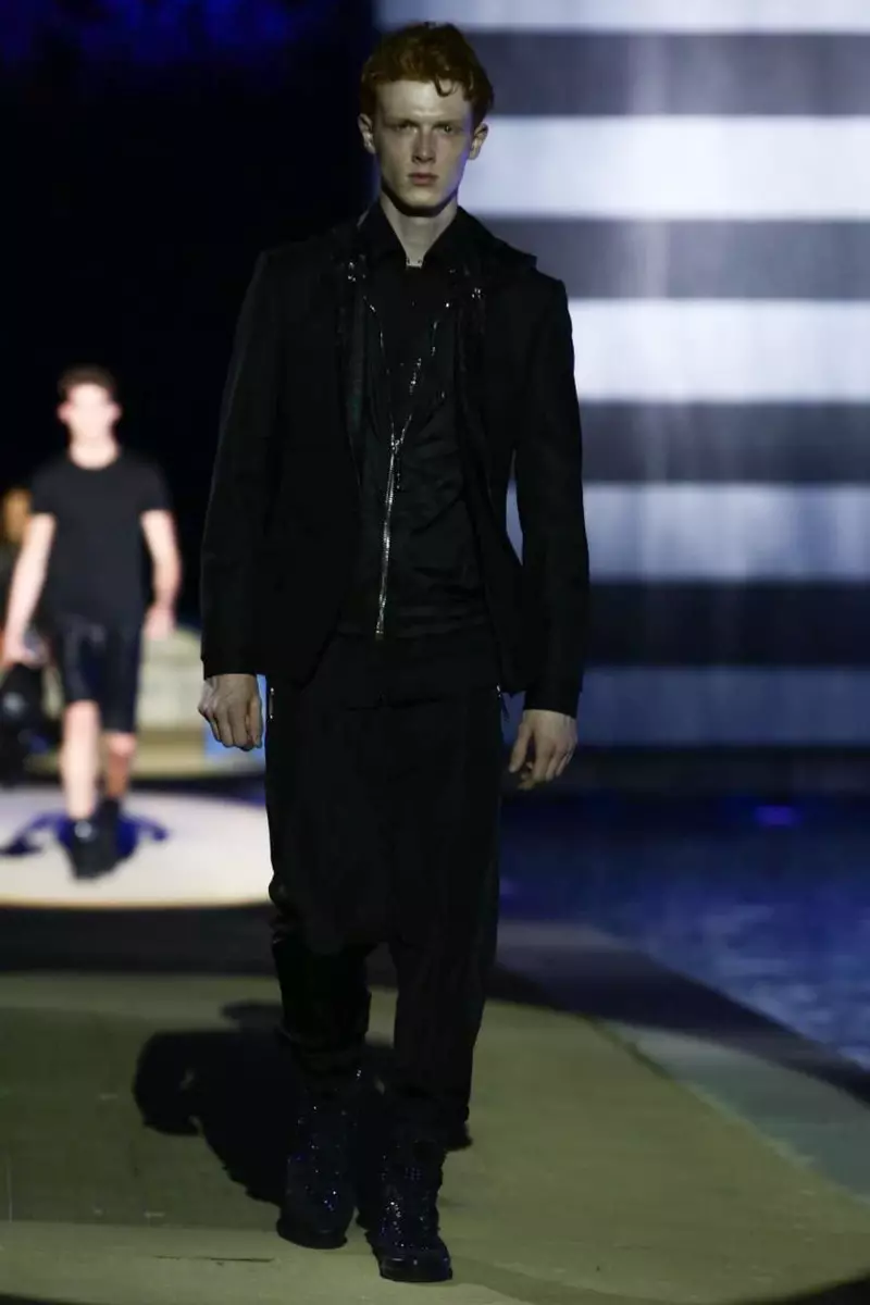 Philipp Plein, Gizonezkoen arropa, Udaberria, 2015, Milango moda desfilea