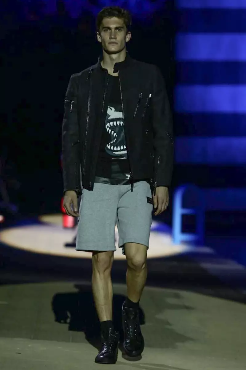 Philipp Plein, Gizonezkoen arropa, Udaberria, 2015, Milango moda desfilea