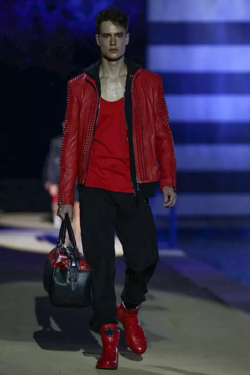 Philipp Plein, Gizonezkoen arropa, Udaberria, 2015, Milango moda desfilea