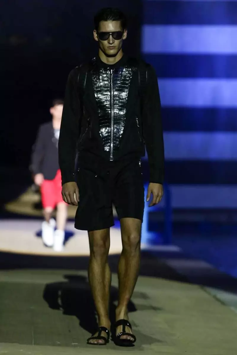 Philipp Plein, Tufafin maza, bazarar bazara, 2015, Nunin Kaya a Milan