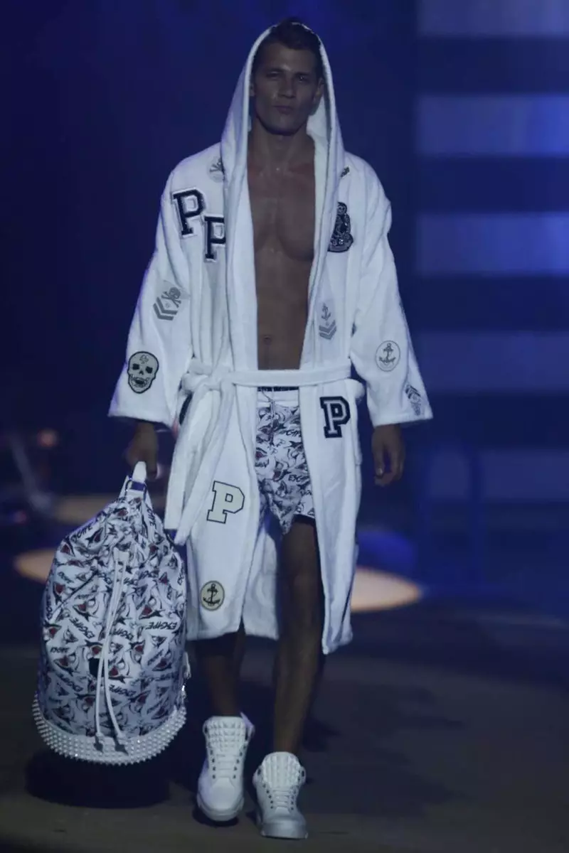 Philipp Plein, Gizonezkoen arropa, Udaberria, 2015, Milango moda desfilea