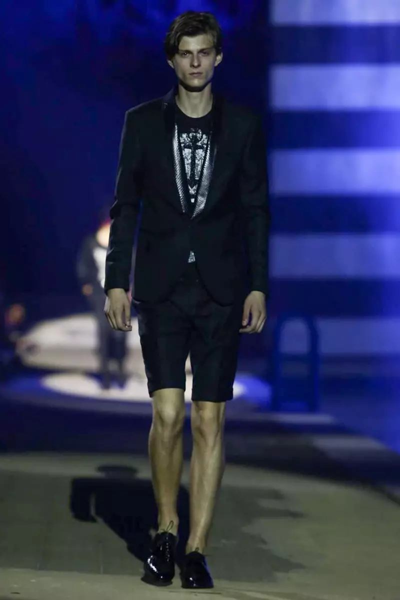 Philipp Plein, Gizonezkoen arropa, Udaberria, 2015, Milango moda desfilea