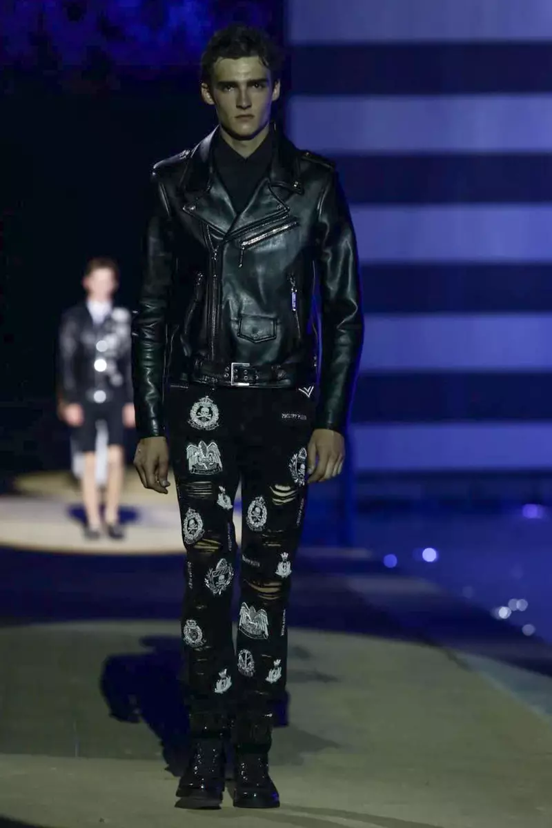 Philipp Plein, pánske oblečenie, jar leto, 2015, módna prehliadka v Miláne