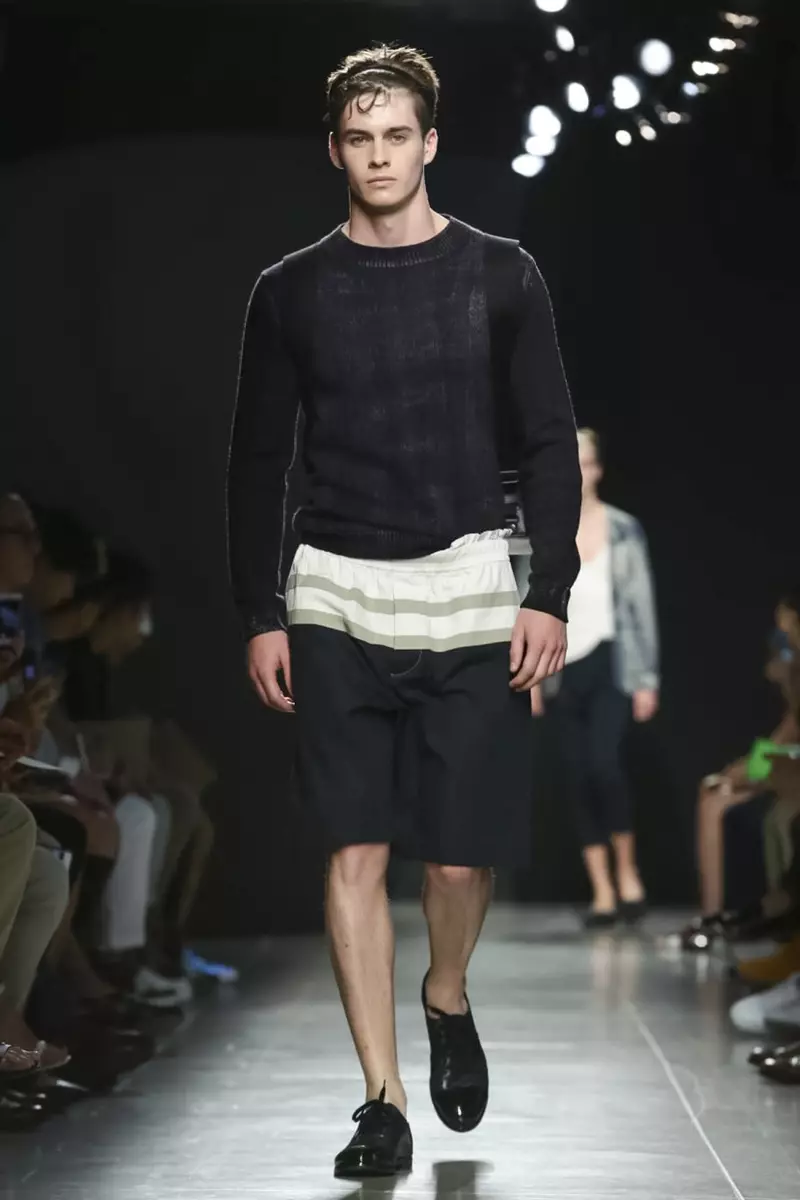 Bottega Veneta moda desfilea, Menswear Collection Collection 2015 Udaberria Milanen