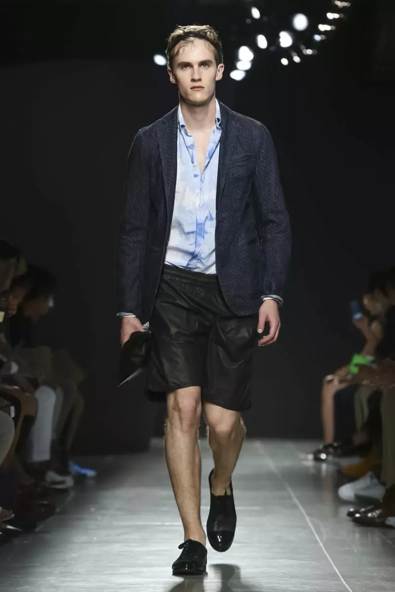 Bottega Veneta modevisning, herrkollektion vårsommar 2015 i Milano