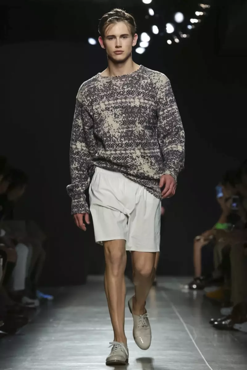 Bottega Veneta moda desfilea, Menswear Collection Collection 2015 Udaberria Milanen