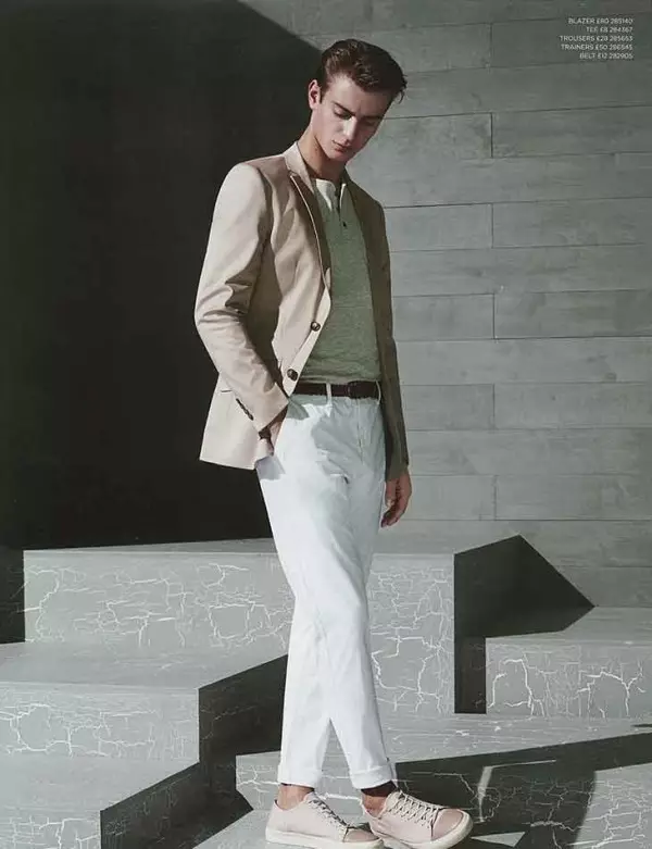 Ben Allen za River Island Summer 2015 Magazine- snimio Rory Van Millingen.