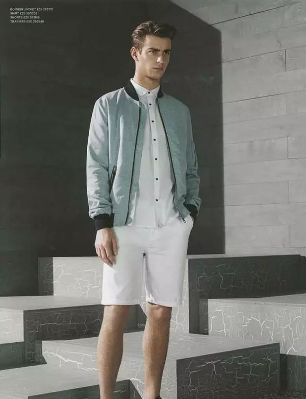 Ben Allen a River Island Summer 2015 magazinnak – Rory Van Millingen készítette.