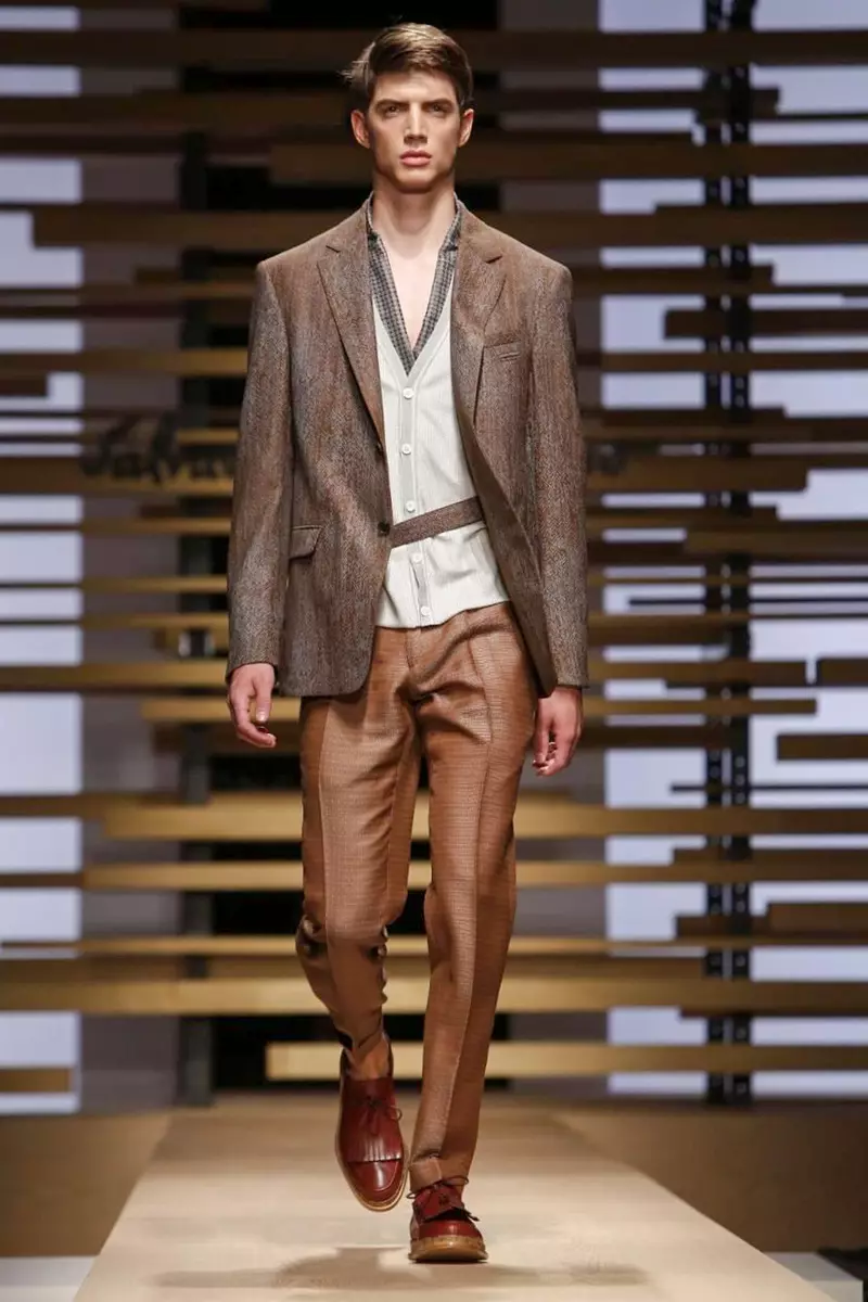 Salvatore Ferregamo, moda masculina, primavera verão de 2015, desfile de moda em Milão