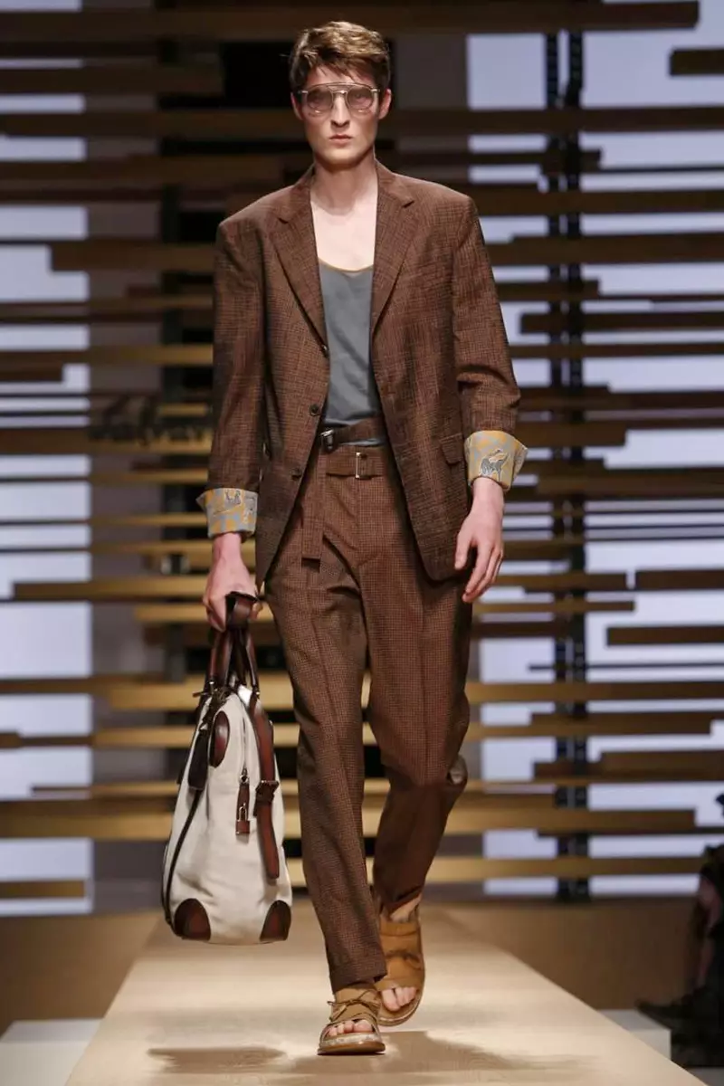 Salvatore Ferregamo, Gizonezkoen arropa, Udaberria, 2015, Milanen Moda Desfilea