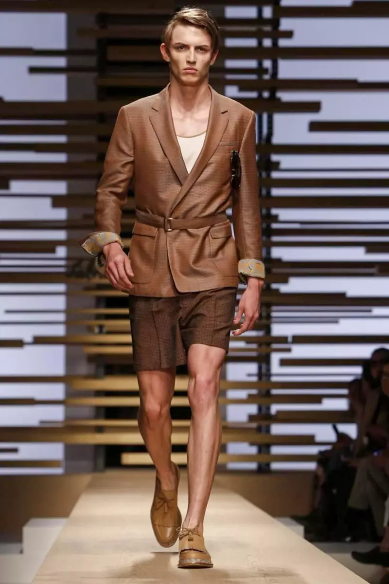 Salvatore Ferregamo, Menswear, Gwanwyn Haf, 2015, Sioe Ffasiwn ym Milan